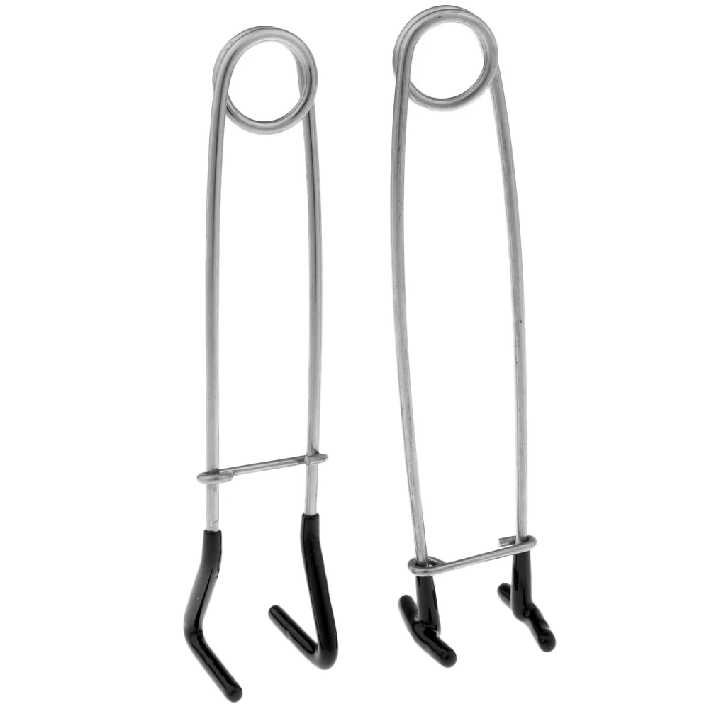 2 Pieces Fish Mouth Opener Fishing Bait Picking Hook Tool Frog Opening Mouth Gear Jaw Spreader Lock Hook Remover