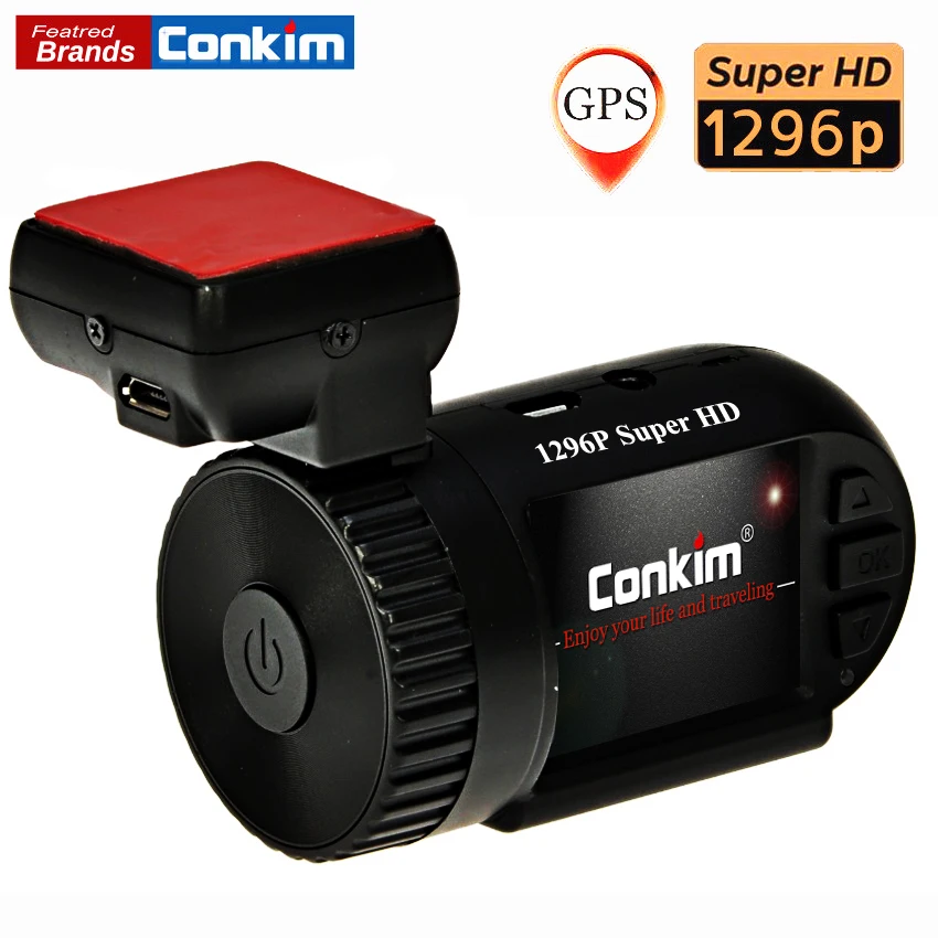 Conkim Mini 0805 1296P Full HD Video Recorder Ambarella A7 Auto Registrar font b Car b