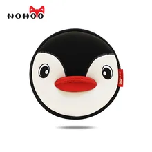 NOHOO Haute Qualité Étanche Animaux Épaule Sac 3D Pingouin Imprimé Sac À Main Petite Circulaire Bande Dessinée Enfants Bébé Sacs
