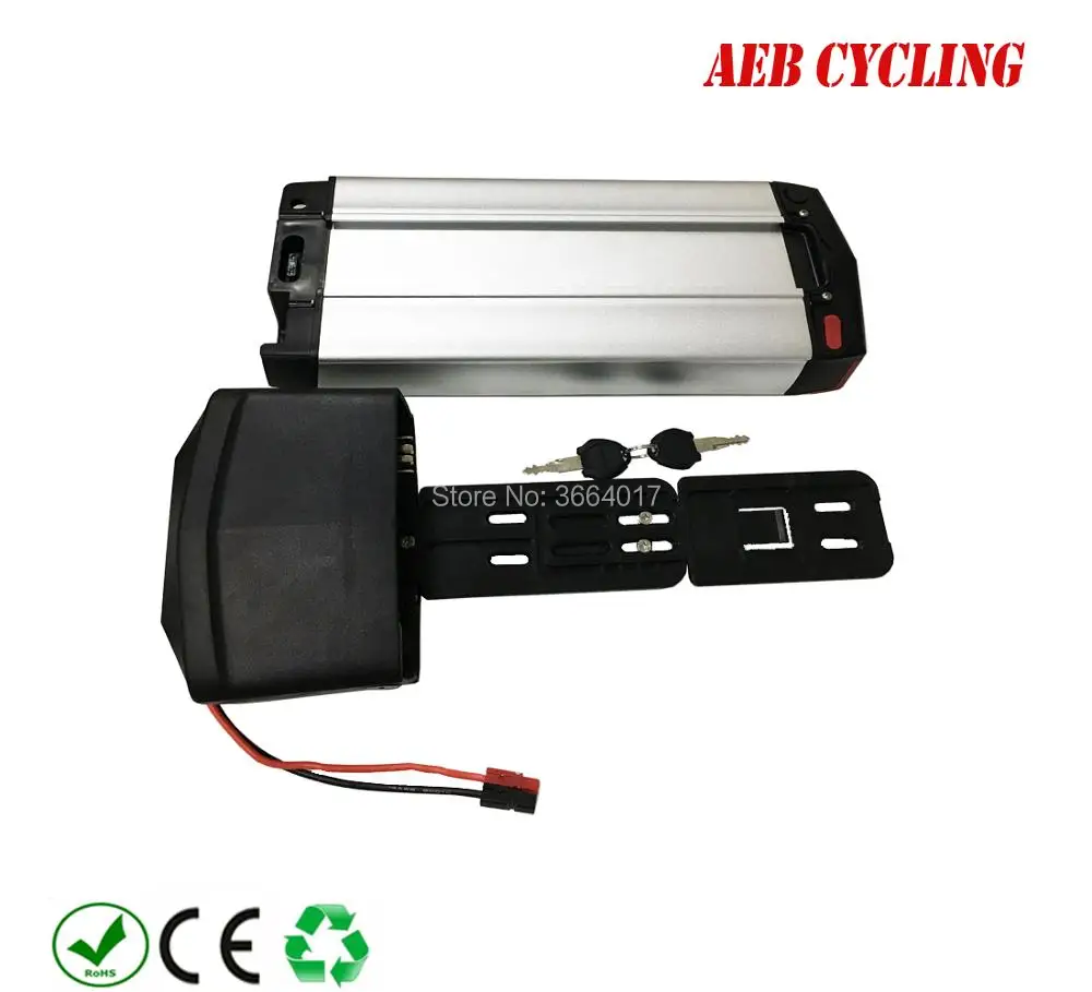 US $242.00 EU US no taxes 250W 350W 500W cargo battery pack 18650 36V 125Ah rear rack battery Lithium ion battery pack for rack bike