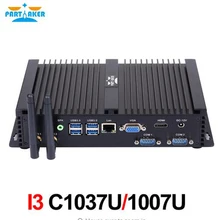 Безвентиляторный mini pc intel dual core i5 4200u i3 4010u 2 * rs232 прочный pc industrail компьютер бесплатная доставка partaker