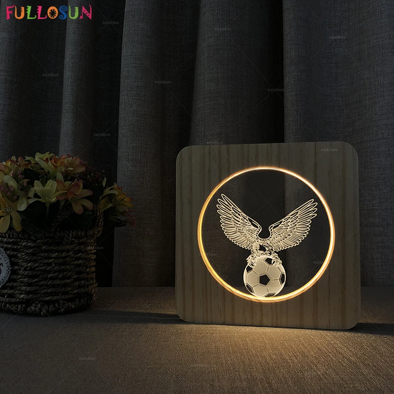 

3D Football Lamp Warm Color Sleeping Lamp Nordic Style Room Nightlights as Daddy or Boyfriends Gift