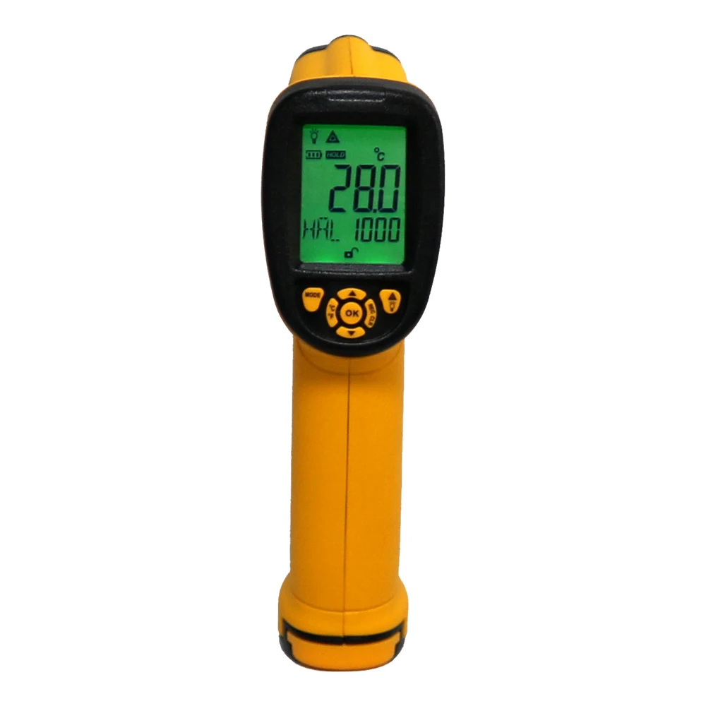 

AS882 Non-contact Laser LcdDisplay 50:1 Digital IR infrared thermometer Temperature Meter Gun Point -18~1650 Degree
