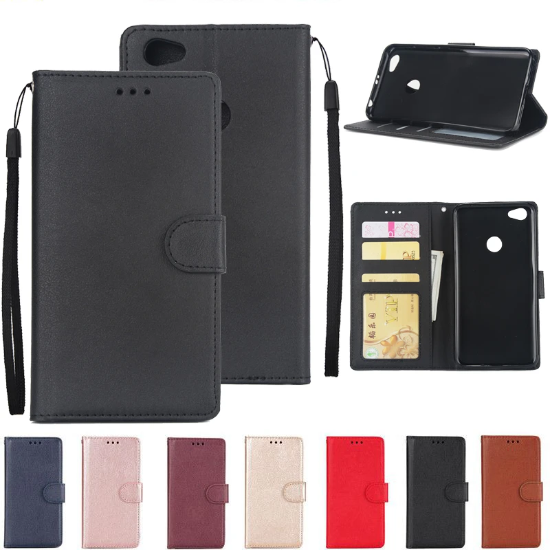 Dành cho Xiaomi Redmi Note 5A Bao da trên cho Coque Xiaomi Redmi 4A 4X Note 5A 4X Da Ốp Lưng Phong Cách Cổ Điển Flip Wallet ốp Lưng điện thoại xiaomi leather case color