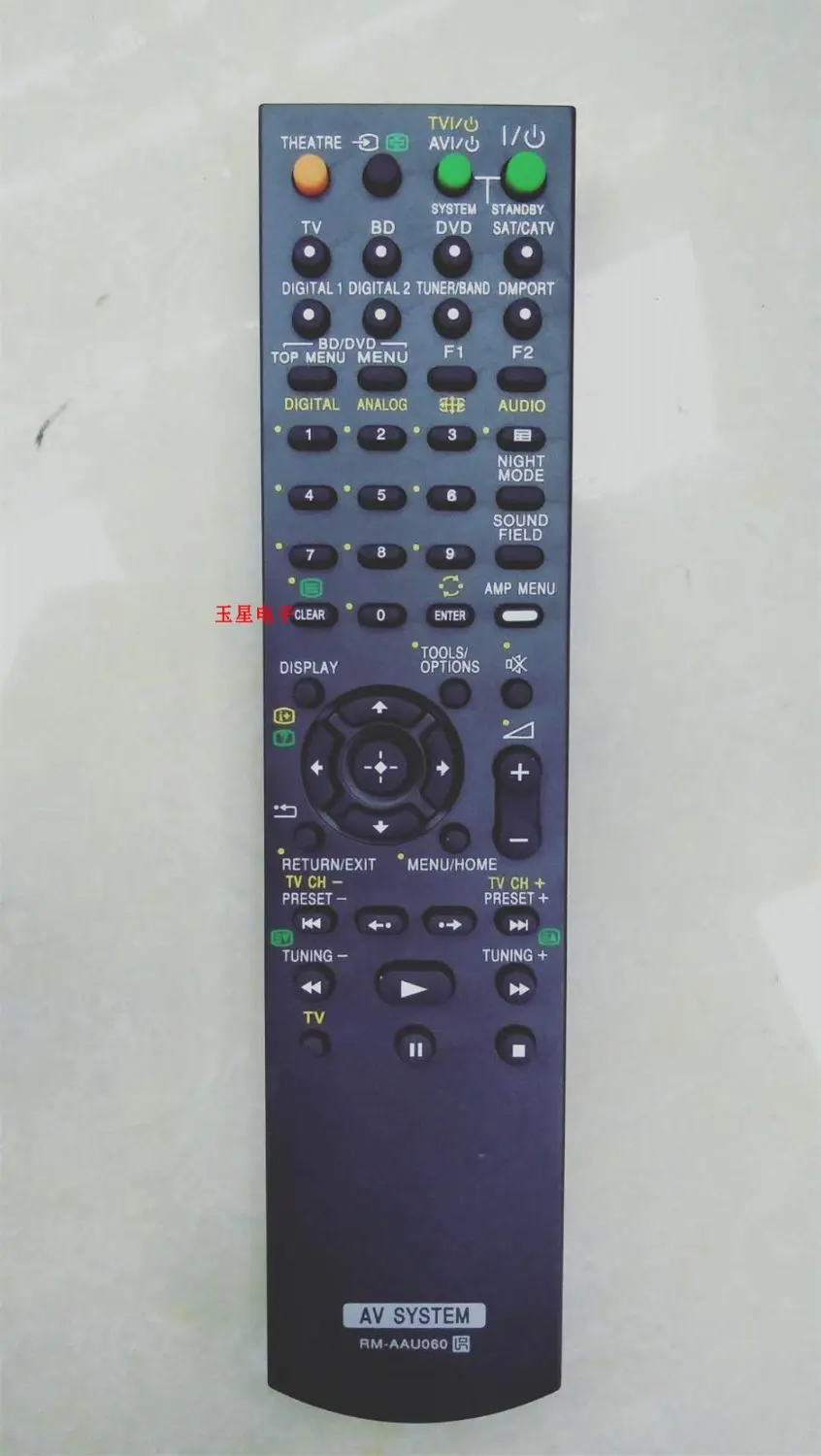 

New Replacement AV System Remote Control FOR Sony RM-AAU029 RM-AAU056 RM-AAU015 HT-DDW885 STR-K885