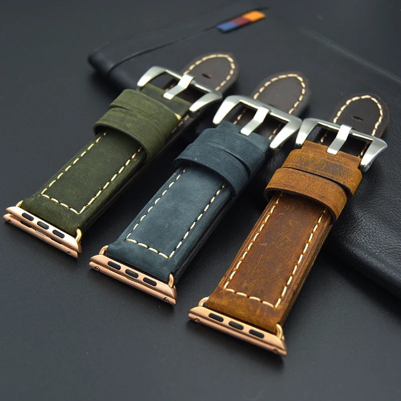 Ремешок из натуральной кожи для Apple Watch 38/42 мм|for apple watch|leather genuineleather band for watch |