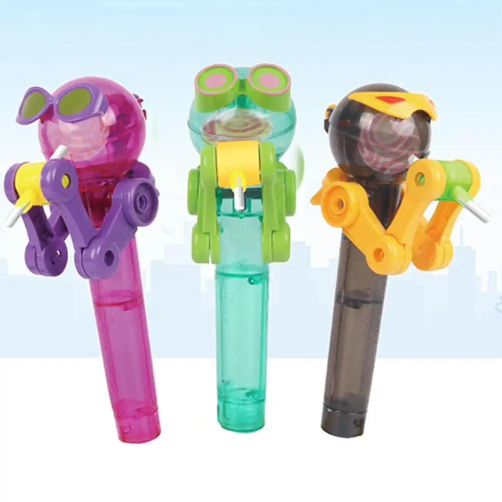 

Creative lollipop robot decompression candy dustproof toy