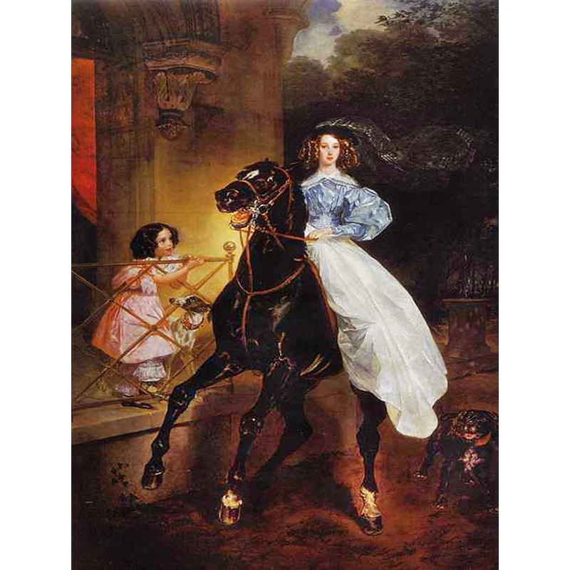 

Diamond Mosaic Sale Riding Princess Cross-Stitch Diamond Embroidery Wolves Embroidered With Rhinestones Painting By Numbers