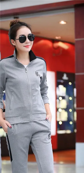 WOMEN GREY Мужская Весна для бега для фитнеса для спорта костюм хлопок комфорт бег уличная спортивная одежда RunningtMale спортивный костюм 7-5 - Цвет: WOMEN GREY