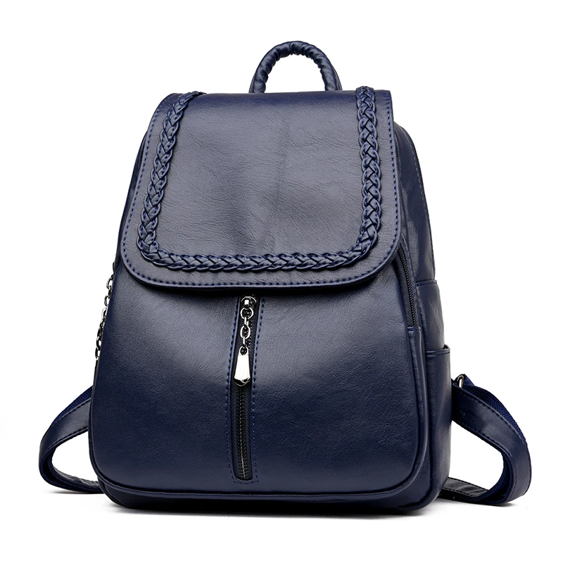 Модный кожаный женский рюкзак, большая вместительность, школьные сумки для девочек, дизайнерская брендовая сумка через плечо для женщин, Mochila Feminina