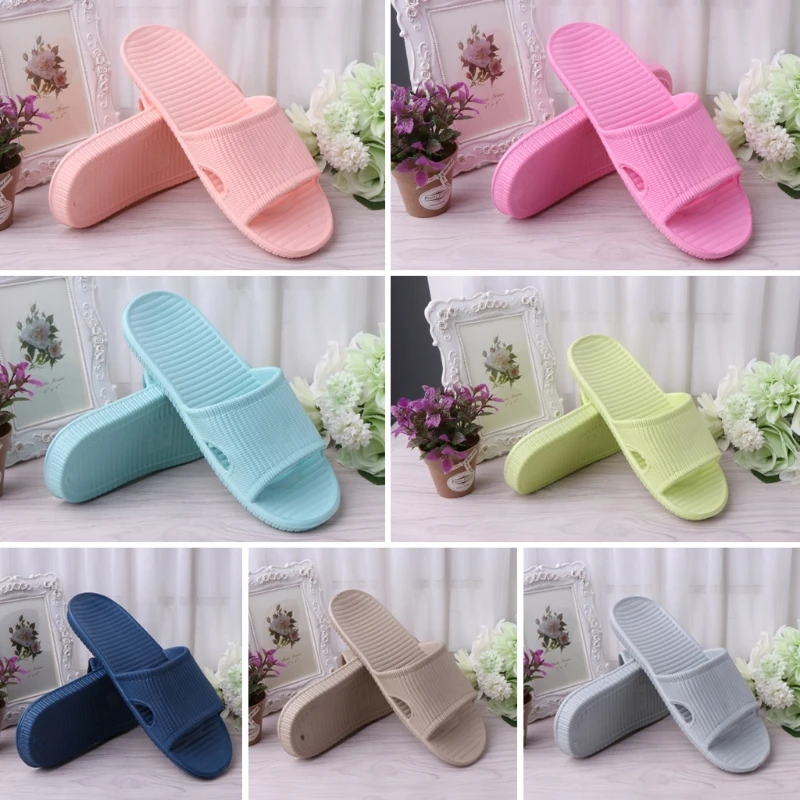 

THINKTHENDO New Men's Comfortable Indoor Home Slip-on Slipper Bath Shower Flip-Flops
