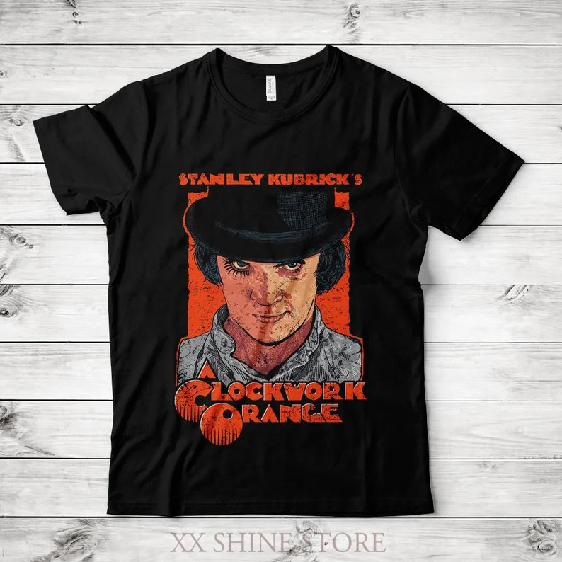 

Clockwork Orange T-Shirt Stanley Kubrick Movie Tee Mens Womens All Sizes 100% cotton t shirt men women tee