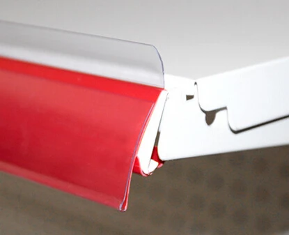 

Supermarket label holder strip shelf protection guardrail cover POP sign tag banner holder clip strip shelf talker