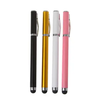 

Free shipping 2 in 1 Capacitive Pen Touch Screen Hand Writing Stylus Smart Phone Tablet for iPad Mini