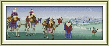 

Ship of The Desert Cross Stitch Printed Cross Stitch DIY Handmade Needlework Cross Stitch Set Home Decor Kits For Embroidery