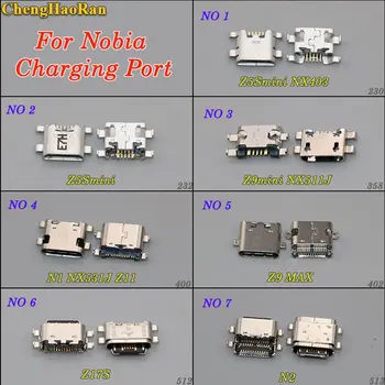 

ChengHaoRan 2PCS for Nubia Z5Smini Z9 MAX N1 N2 NX403 NX511J NX531J Z11 Z17S micro mini usb jack charging prot connector