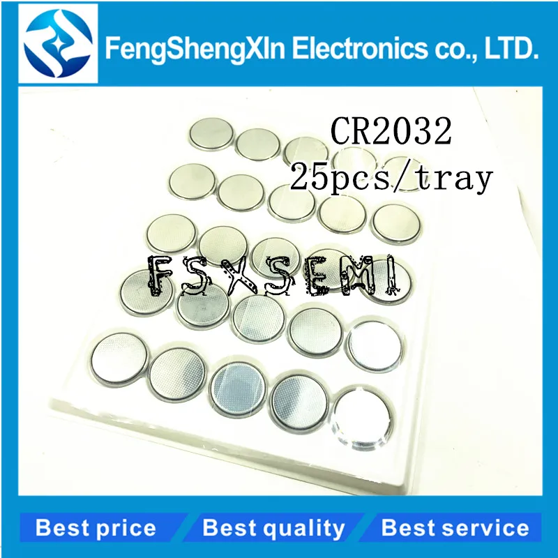 

25pcs/lot CR2032 3V button cell button battery