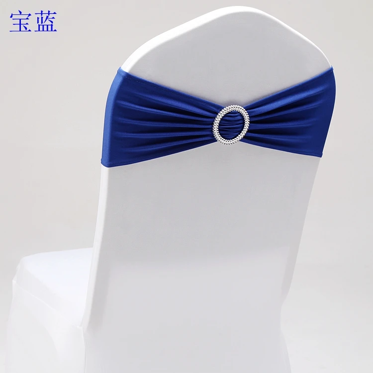 RUBIHOME пояс для стула(10 шт./лот) повязка на стул стрейч спандекс Чехол для стула с кольцом для свадебной вечеринки Рождественское украшение - Цвет: 9