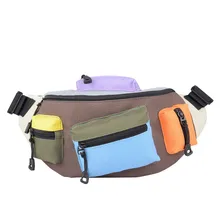 Креативный шикарный хит цвет поясная сумка трендовая Ткань Оксфорд Водонепроницаемая многофункциональная поясная сумка для спорта на открытом воздухе Беговая поясная сумка