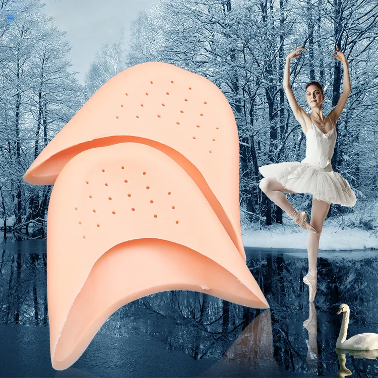 One pair silicone gel pad for ballet dancing foot care toe pads cover
