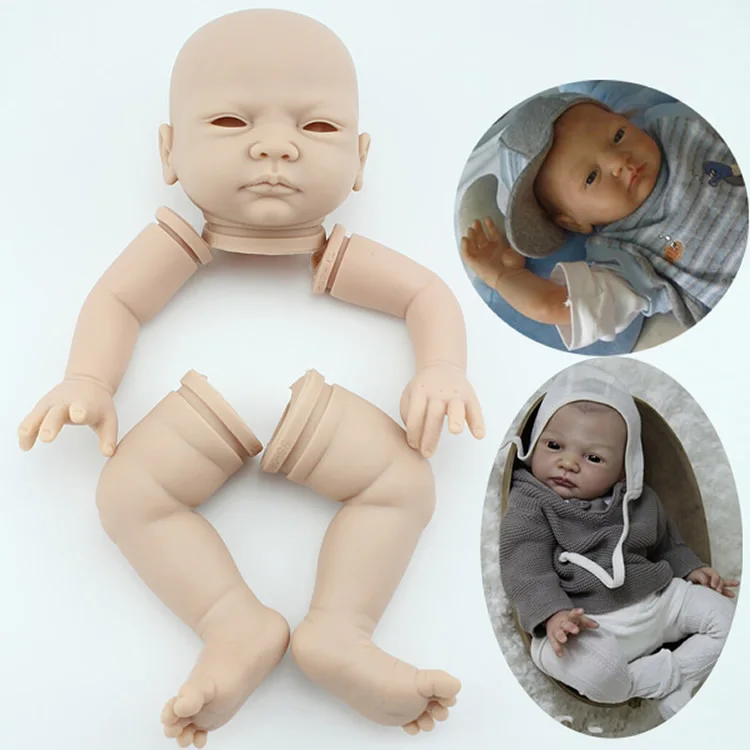 

22inch Reborn Doll Kit DIY Silicone Vinyl Realistic Doll Body Parts Lifelike Newborn Baby Mould Unfinished Unpainted Blank Mold