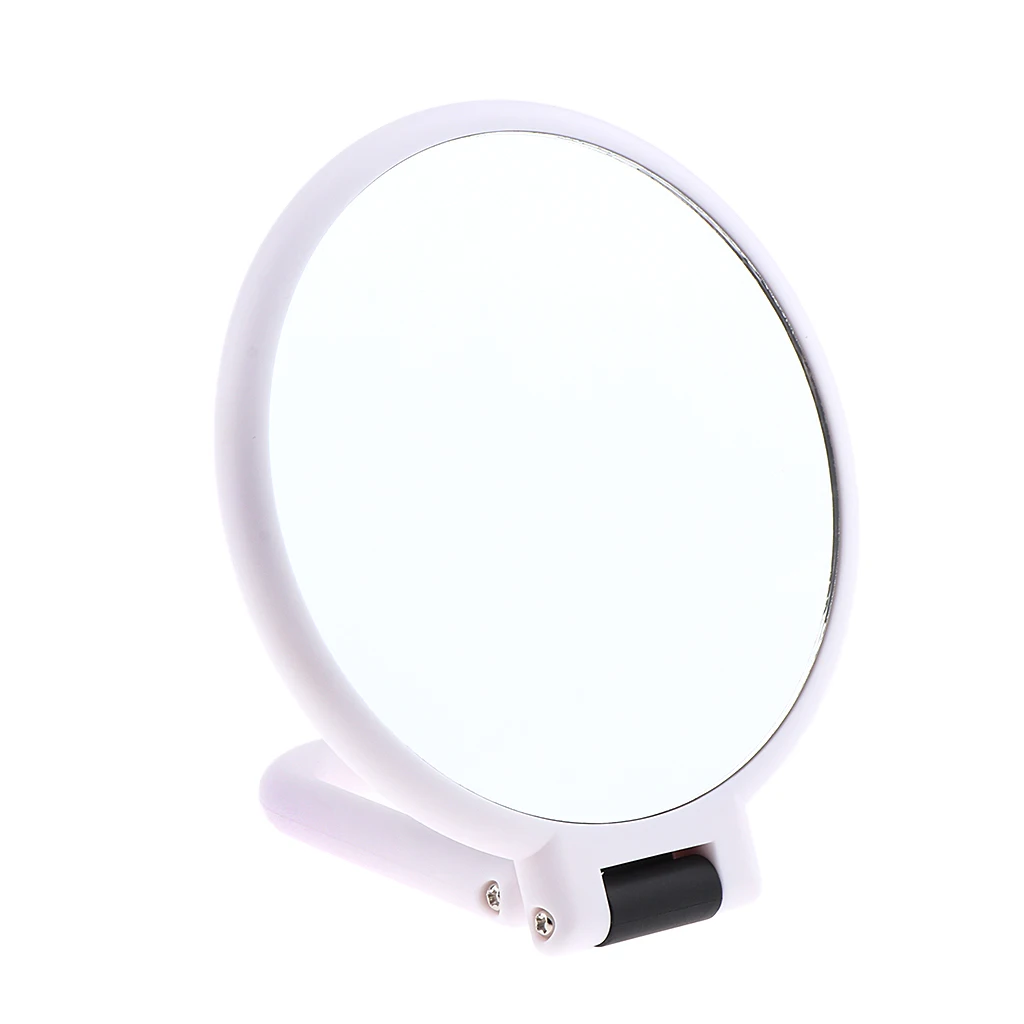 MagiDeal 2x Foldable Handle 2 Sided Cosmetic Mirror 1X/10X 5X Magnifying Makeup Mirror