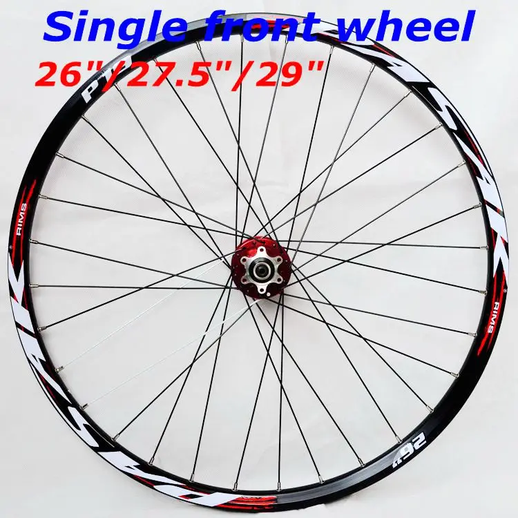 Clearance 26 "29" 27.5-inch disc brake mountain bike front wheel 6-hole center lock MTB bicycle front wheel 2 sealed bearing 0