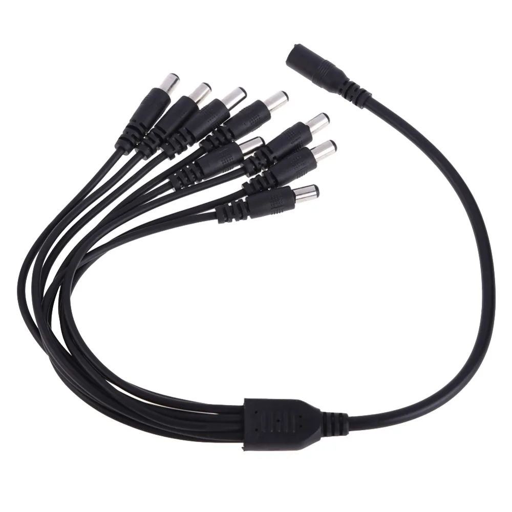 10PCS DC Power Splitter Cable for CCTV Security Adapter Connector Male 1 Female To 8 | Безопасность и защита
