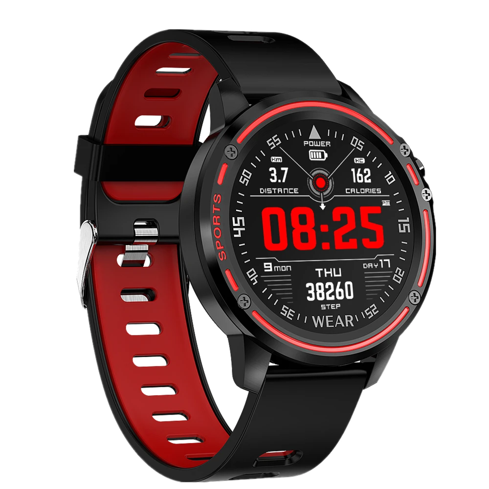 

2019 New Smart Watch L8 IP68 Waterproof 1.22" Round Full Touch Screen Dynamic Heart Rate Smartwatch Call Reminder Push Message