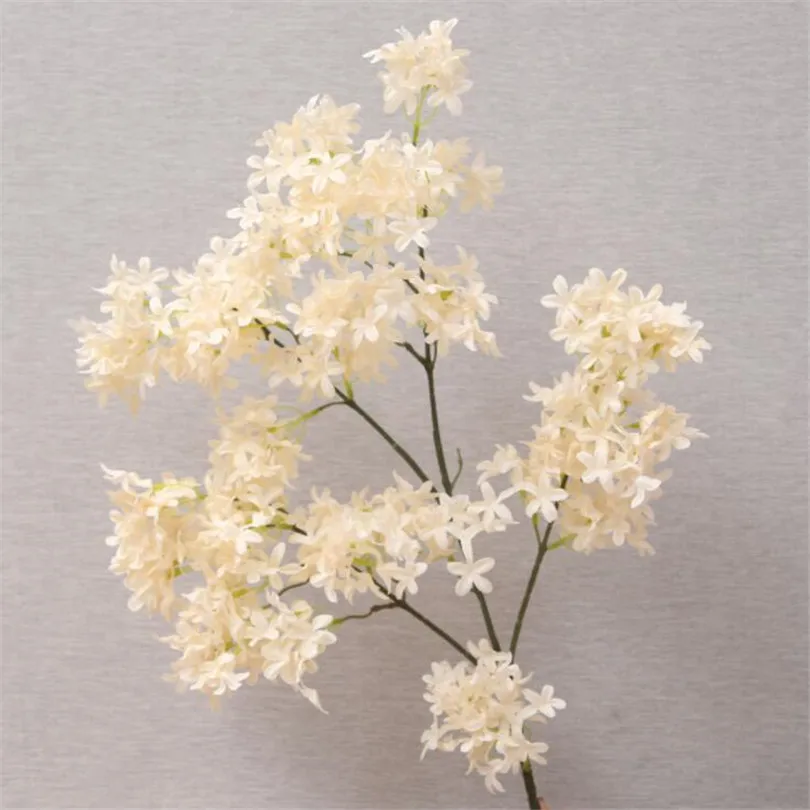 10 шт. Вишневый цветок стебель поддельные Pleiopetalous Сакура ветвь цветка 90 см искусственные длинные ветви вишни декоративные цветы