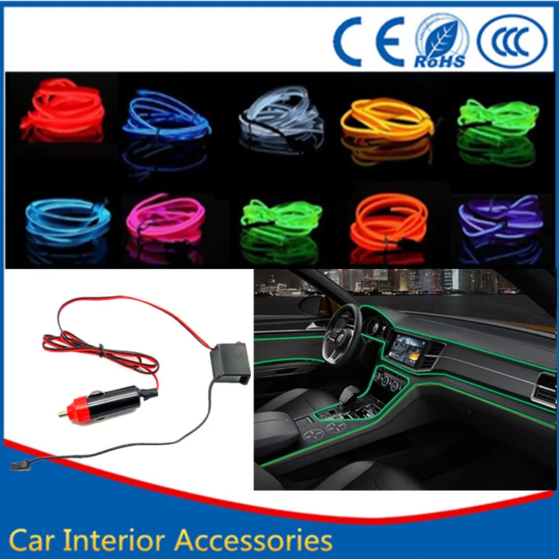 

Flexible Car 12V EL Wire Rope Neon Light Light Glow Decor Party Dance Car Styling FOR Lexus rx300 is250 rx rx330 330 350 lx470