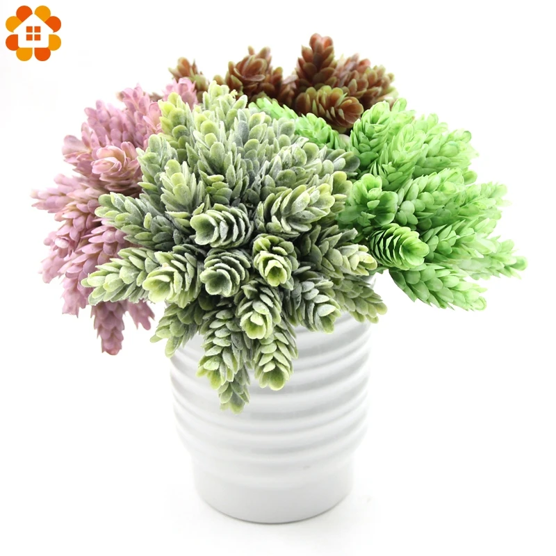 New 6PCS/Bunch DIY Simulation Green Plant Pineapple Grass Decoration Artificial Flower For Home Garden Wedding Table Decoration New 6PCS/Bunch DIY Simulation Green Plant Pineapple Grass Decoration Artificial Flower For Home Garden Wedding Table Decoration