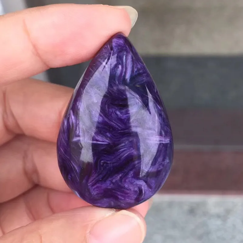 100% Real Natural Russian Charoite Beads Pendant AAA Quality 15-40 mm Necklace Charms For DIY Women Pendants Jewelry |