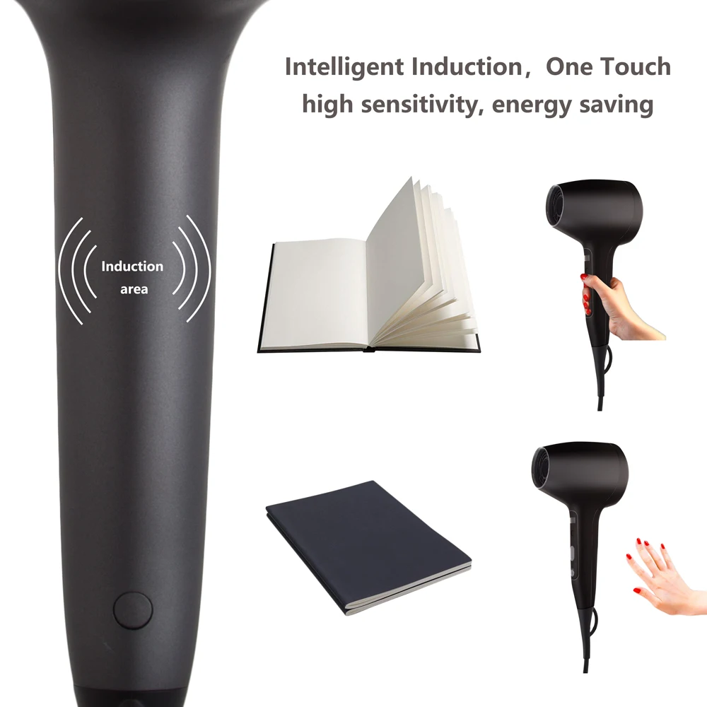 Madami Smart Touch управление Электрический 110-210 в полый резной дизайн 3D воздушный поток керамический ионный 1600 Вт фен для волос 6 скоростей воздуходувка