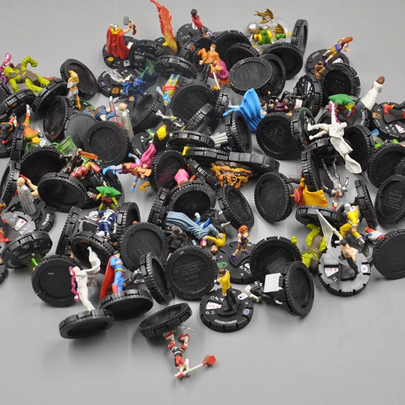 30 шт случайный Marvel& Heroclix DC Дэдпул Марвел Капитан фигурка железного человека игрушки куклы Brinquedos Figurals коллекционные модели подарок