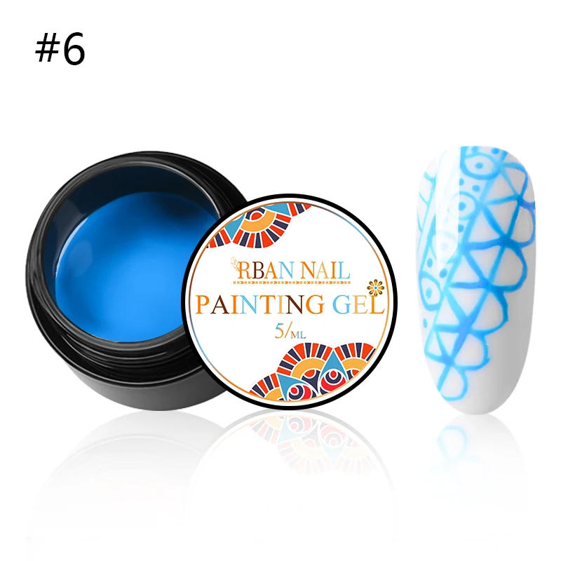 RBAN лак для ногтей, 5 мл, металлический зеркальный Гель-лак для рисования проволокой, Гель-лак для рисования, УФ или Светодиодная лампа, замачиваемый клей для дизайна ногтей - Цвет: HHW2189