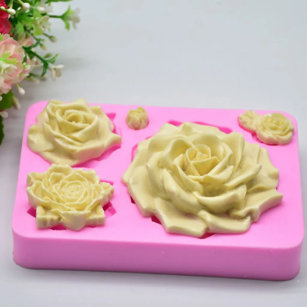 

magical rose Silicone Fondant Mold Cake Decorating Chocolate Baking Mould Tool convenient and practical household items