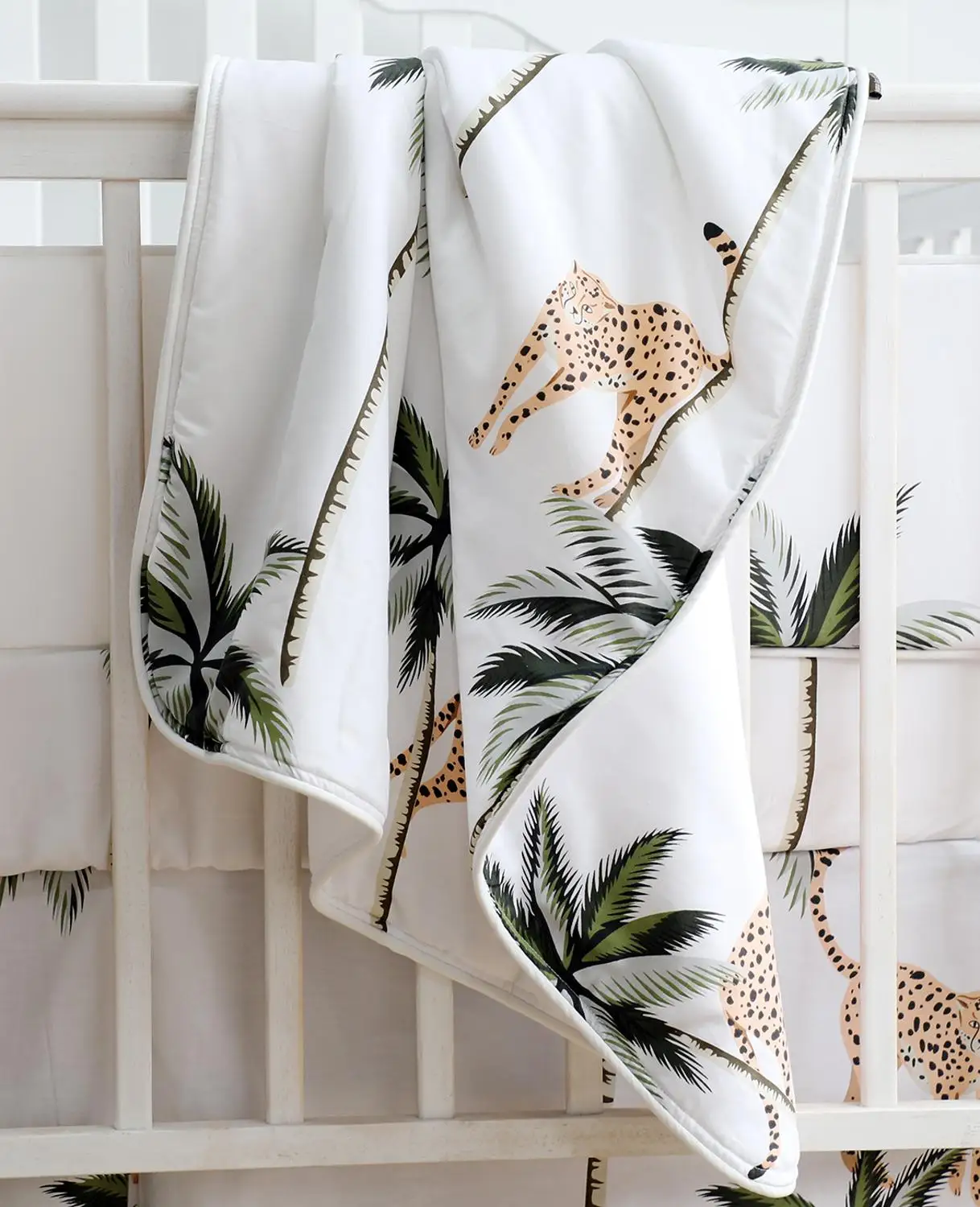 

Sahaler Boho Baby Blanket Baby Newborn Swaddle Wrap Crib Comforter Quilt 34*42 inches(Cheetah)