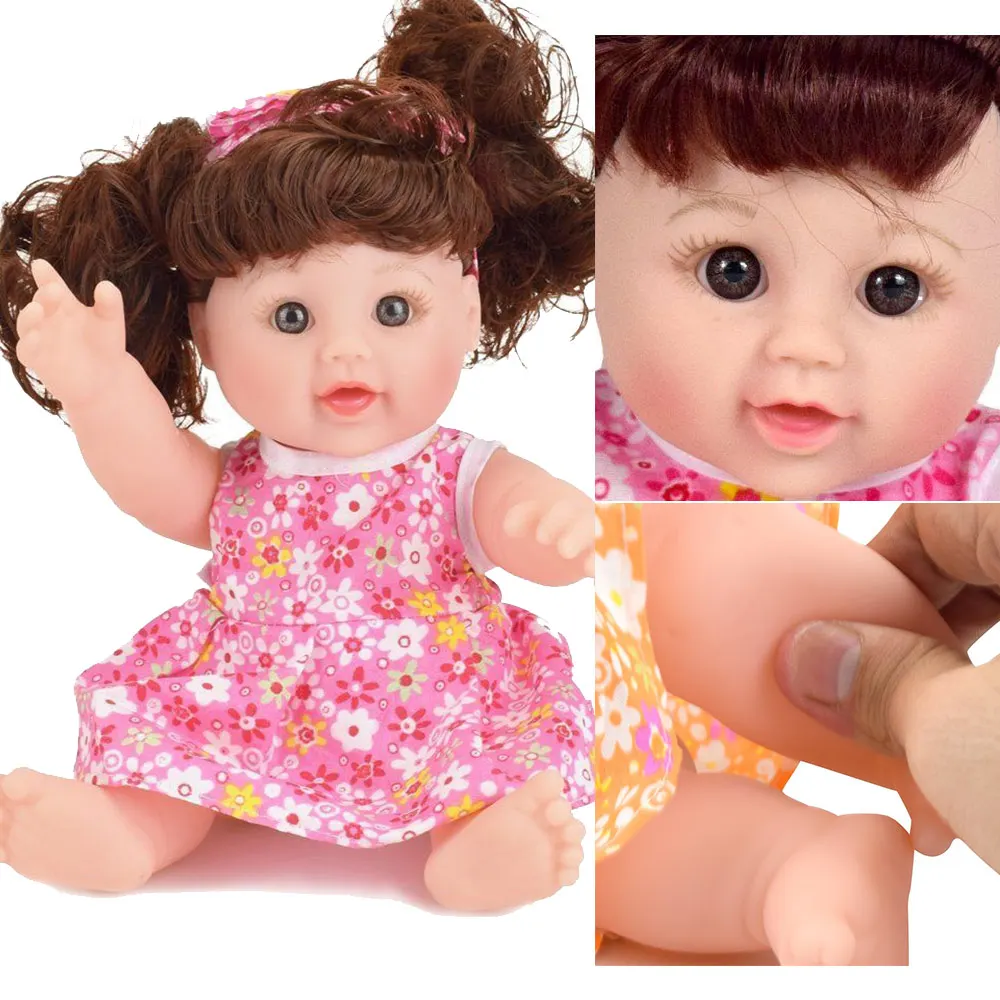 Bebes розовый свитер пупи Кукла реборн кукла игрушки волосы длинные 30 см 2019 вид