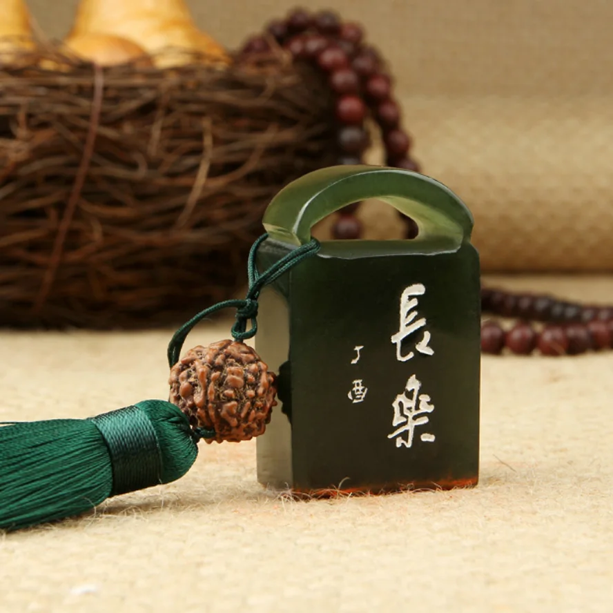 High Quality Chinese Traditional Seal Stamps made by Stone Labels Indexes Stamps Carving Seal Badge Holder & Accessories