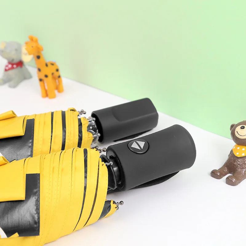 YADA Cartoon Spectacle Bear Folding Automatic Umbrella For Women Anti-UV Rainproof Protection Parasol Rain Sun Umbrella YD100