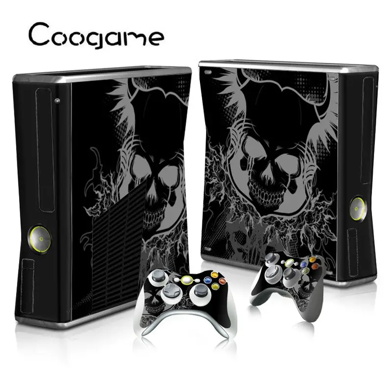 Clown PVC Color Skins For Microsoft Xbox 360 Slim Sticker Joystick Controller 2 Pads Color Your