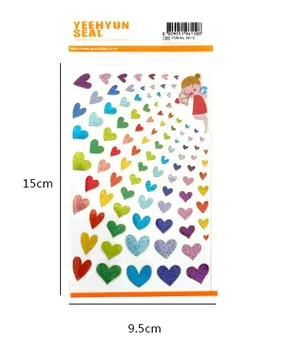 

New 1 pcs/set love heart girl paper sticker Scrapbooking Decoration label Wholesale
