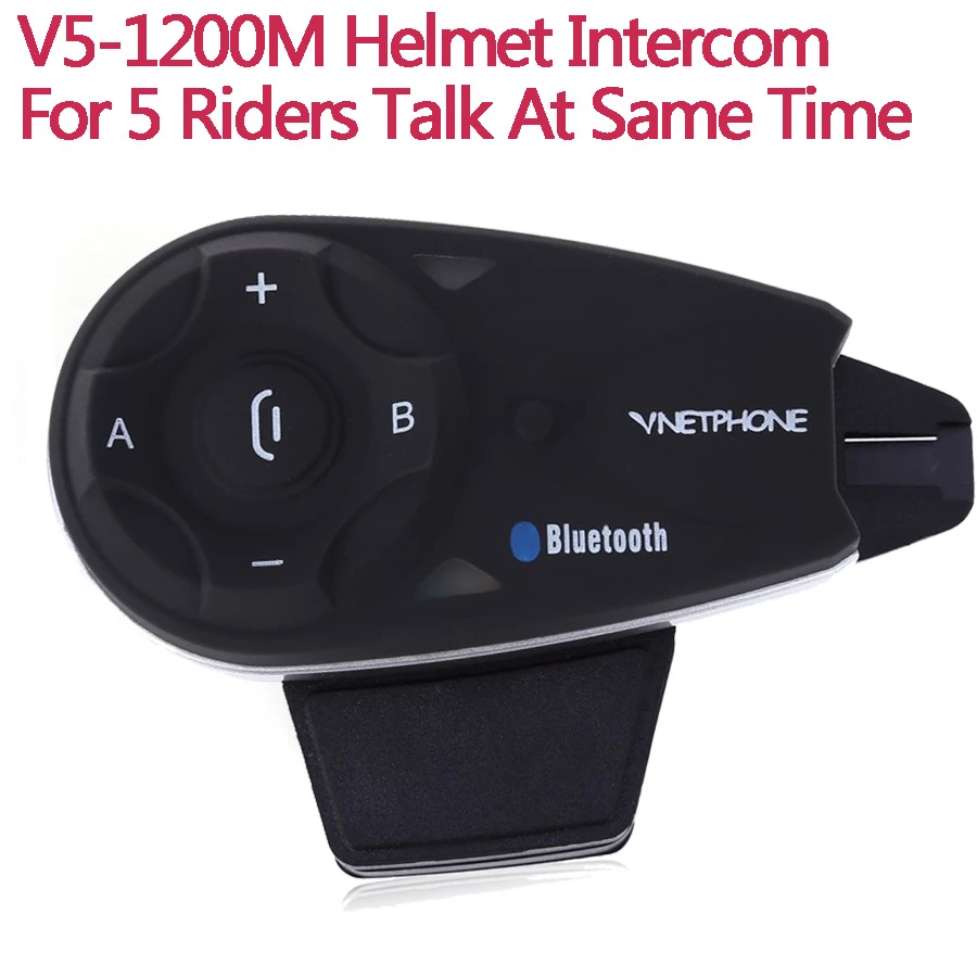 V5 5 Riders Motorhelm BT Intercom Bluetooth Headset Full Duplex Draadloze  Interphone Handsfree FM Oortelefoon Communicatie|motorcycle helmet  bt|duplex wirelessbt intercom - AliExpress