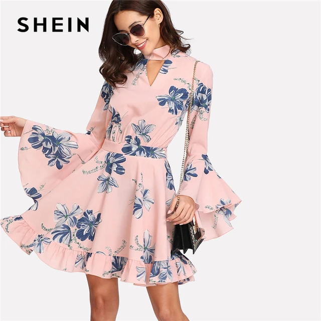 Flare Sleeve Dress