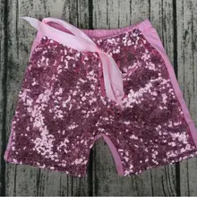 Лидер продаж; шорты с эластичной резинкой на талии; дети пайетки; шорты; изысканные модные шорты с блестками для маленьких девочек; короткие шорты с золотыми блестками для детей