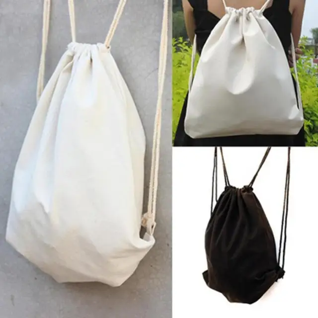 Female Women S Canvas Bags Backpacks Drawstring Bag Sack Female Women S Canvas Bags Backpacks Drawstring Bag Sack Agers Schoolbag Ping For Solid