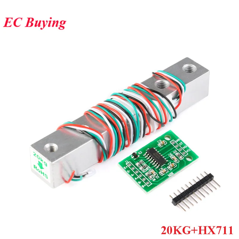 Цифровой датчик веса ячейки нагрузки 20 кг + HX711 s Ad модуль для Arduino|Датчики| |