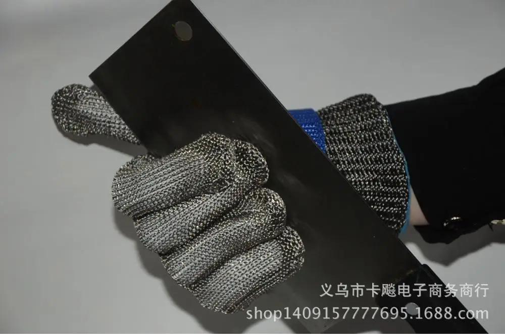 Нержавеющие стальные перчатки порезостойкие Анти-скольжения охота на открытом воздухе перчатки порезостойкие защитные Нож филейный перчатки
