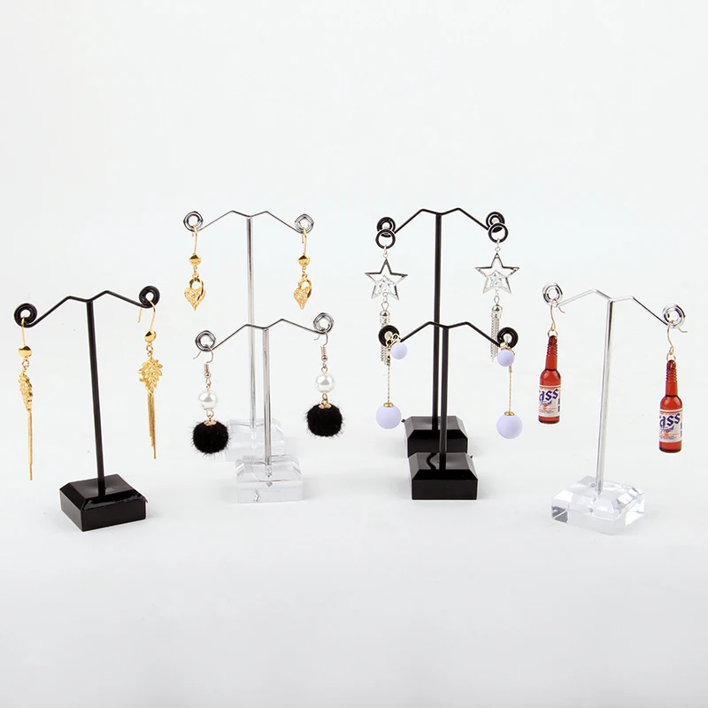 

TONVIC Wholesale 4 Sets Earring Display Stand Holder 3 Pcs In 1 Set With 6 Holes For 3 Pairs FA-367-2